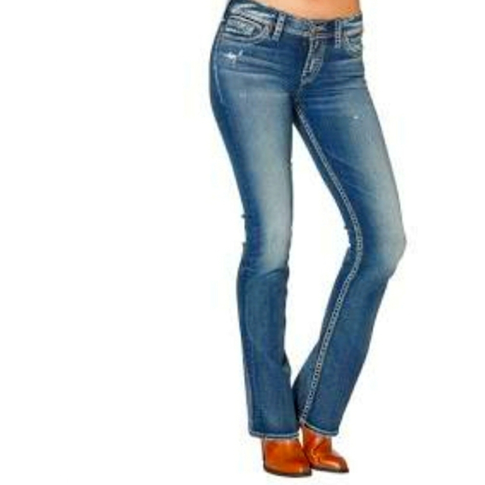 Silver Tuesday Mid-rise Bootcut Fluid Jeans Waist 28 NWT